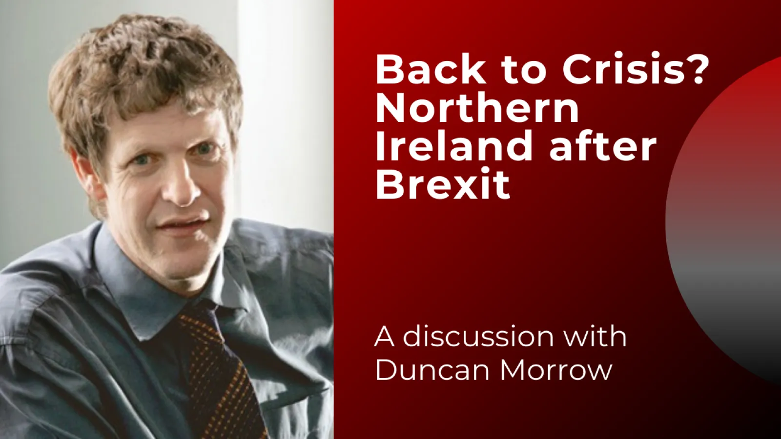 Flier for Northern Ireland event 