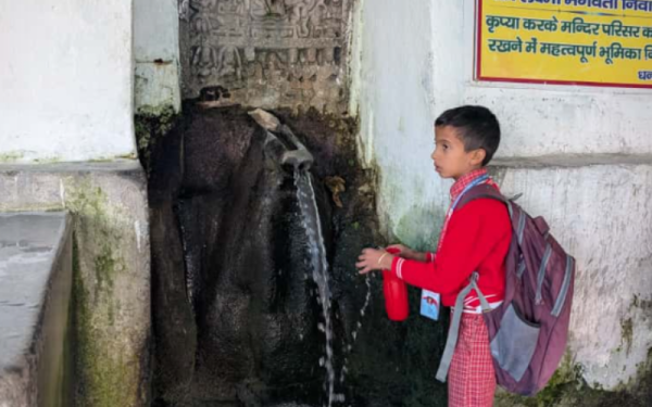 Child a well in India