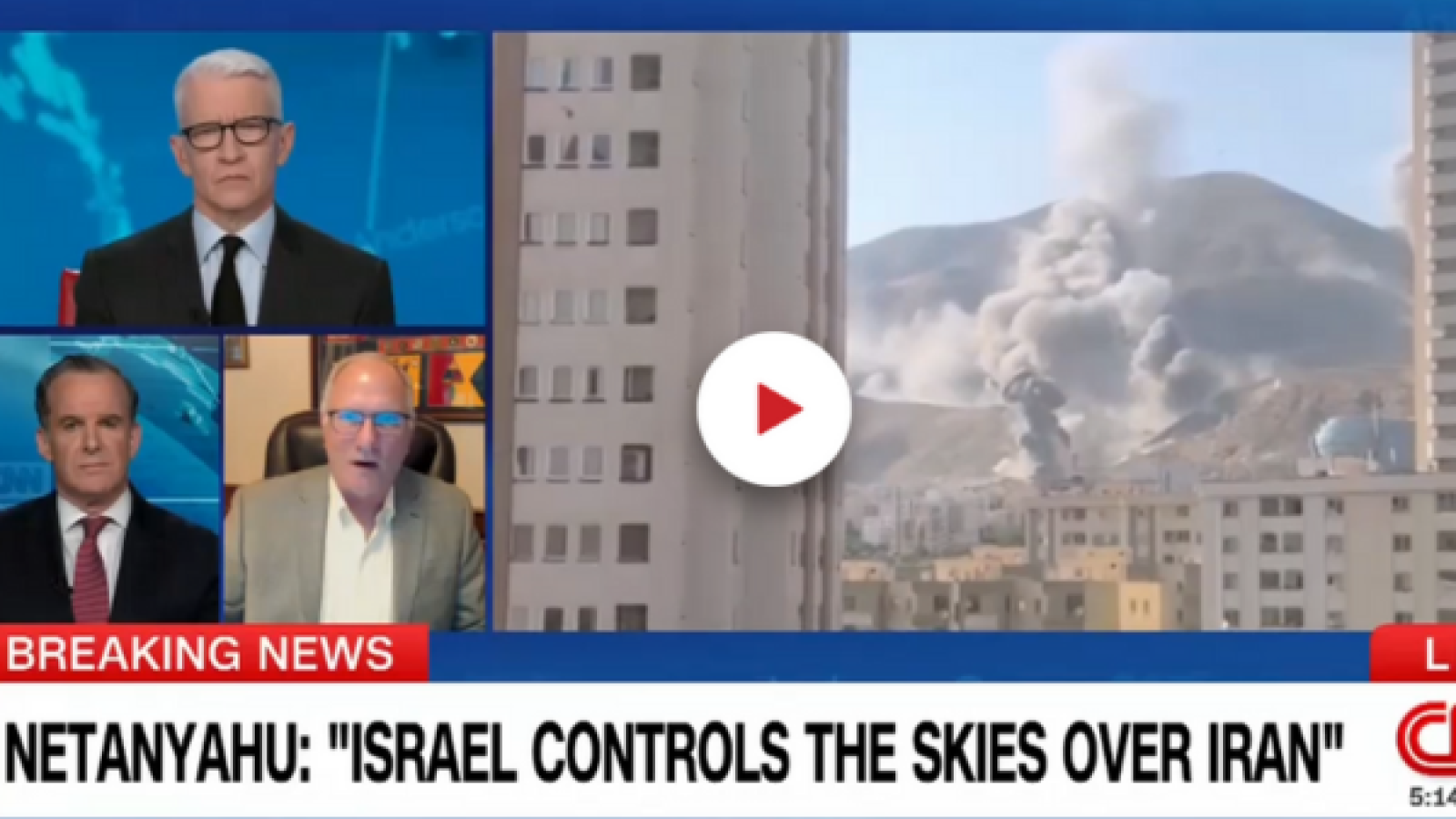 Anderson Cooper, Peter Mansoor, Ambassador Brett McGurk on air