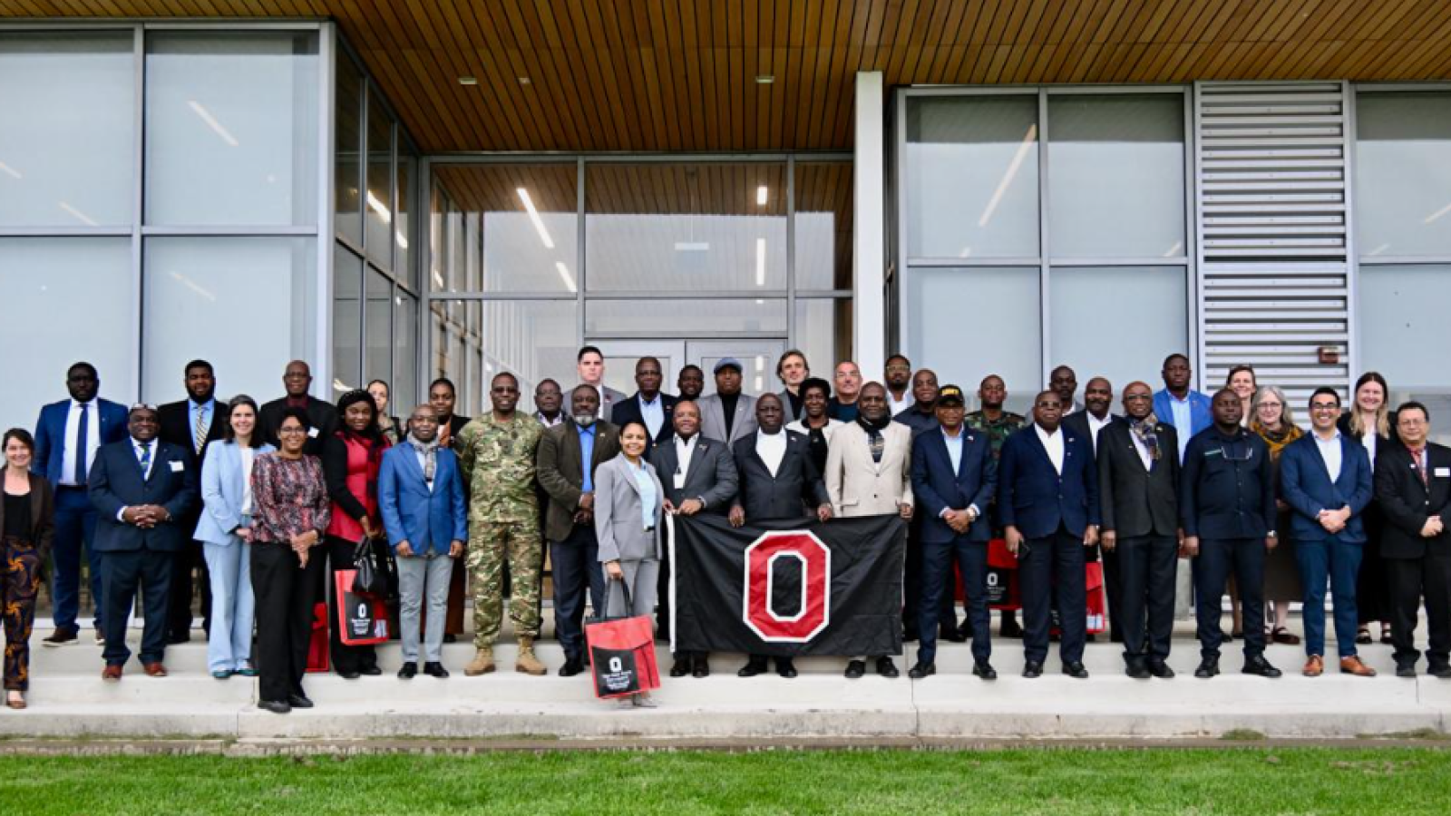 Members of a delegation from Angola and Ohio State representatives