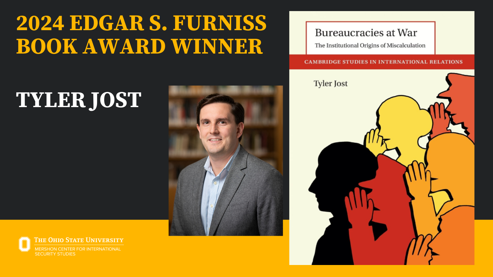 Tyler Jost Edgar S. Furniss Book Award Winner